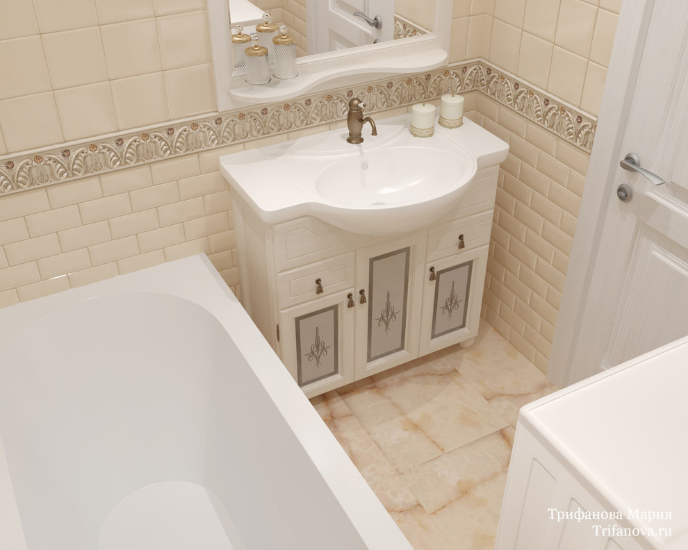 Дизайн интерьера трехкомнатной квартиры 80 м² в Марфино