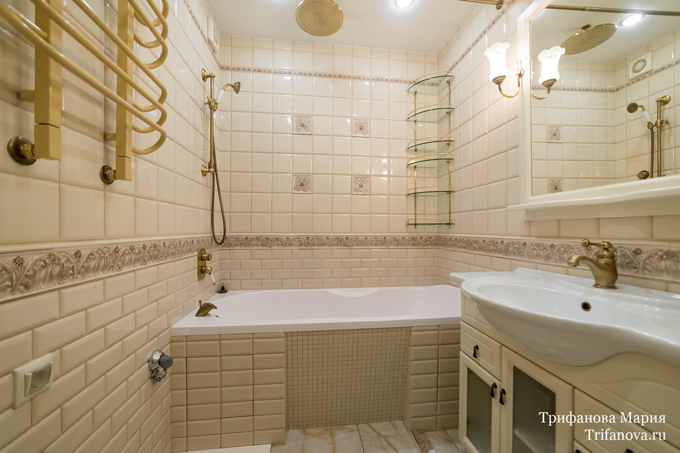 Дизайн интерьера трехкомнатной квартиры 80 м² в Марфино