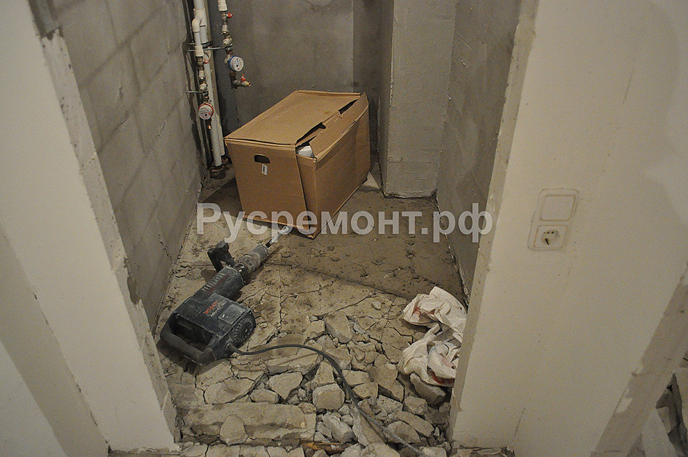 Ход ремонтных работ на Комендантском 53