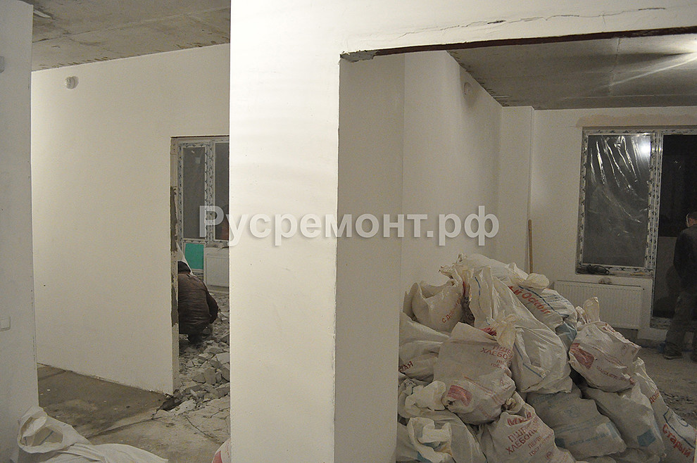 Ход ремонтных работ на Комендантском 53