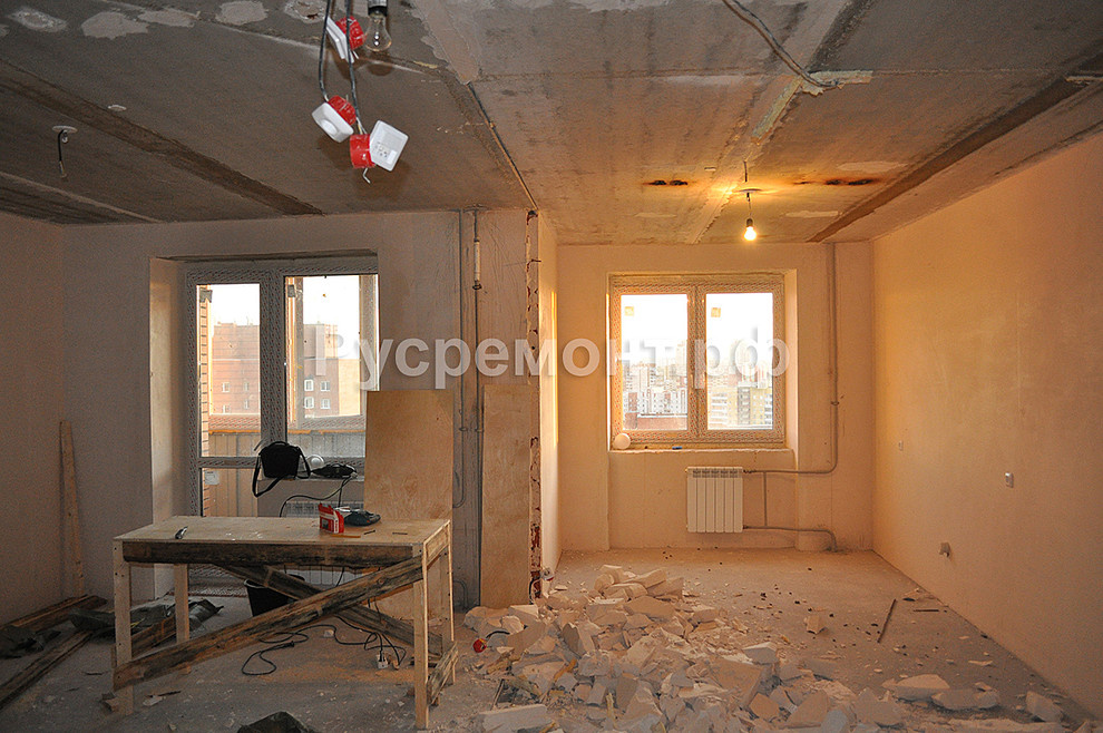 Ход ремонтных работ на Комендантском 53