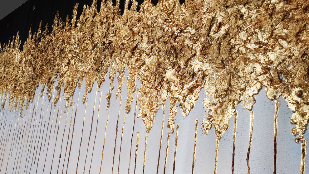 Дизайнерская картина "Золотой Лес"