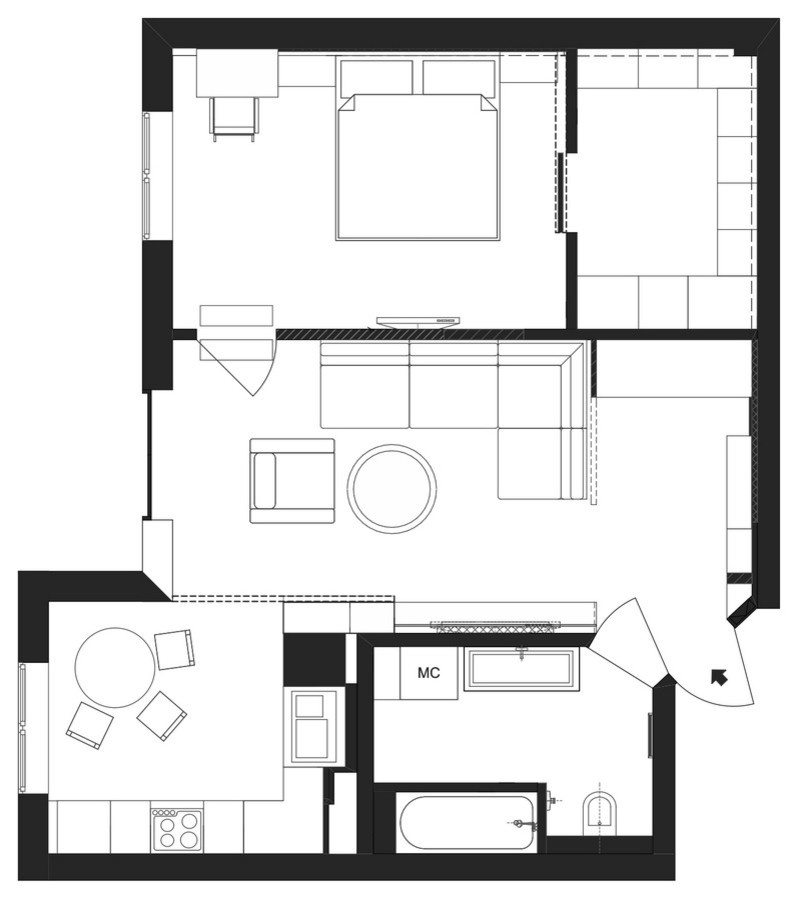 Дизайн-проект квартиры в жилом комплексе. Киев