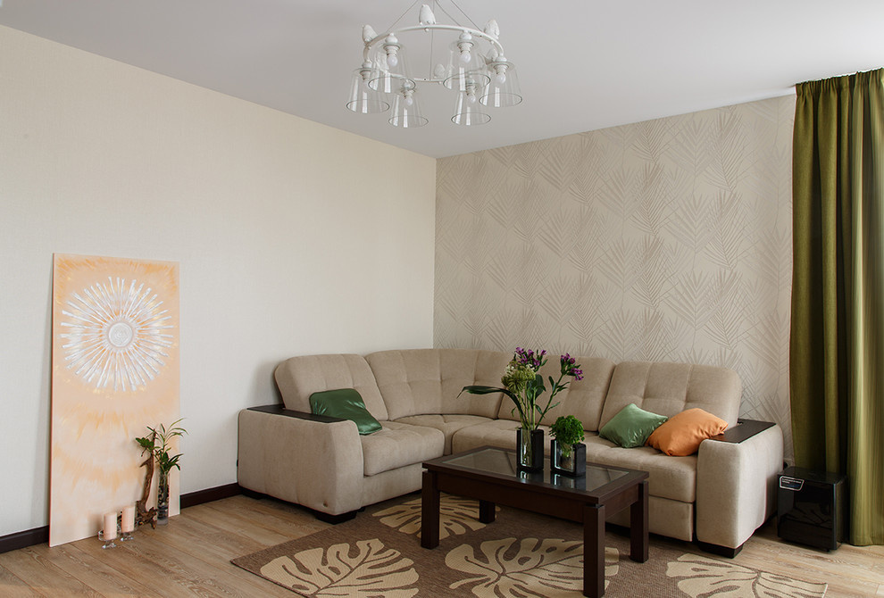 Двухкомнатная квартира 63 кв.м  под названием "Солнечный берег" Стиль - ЭКО