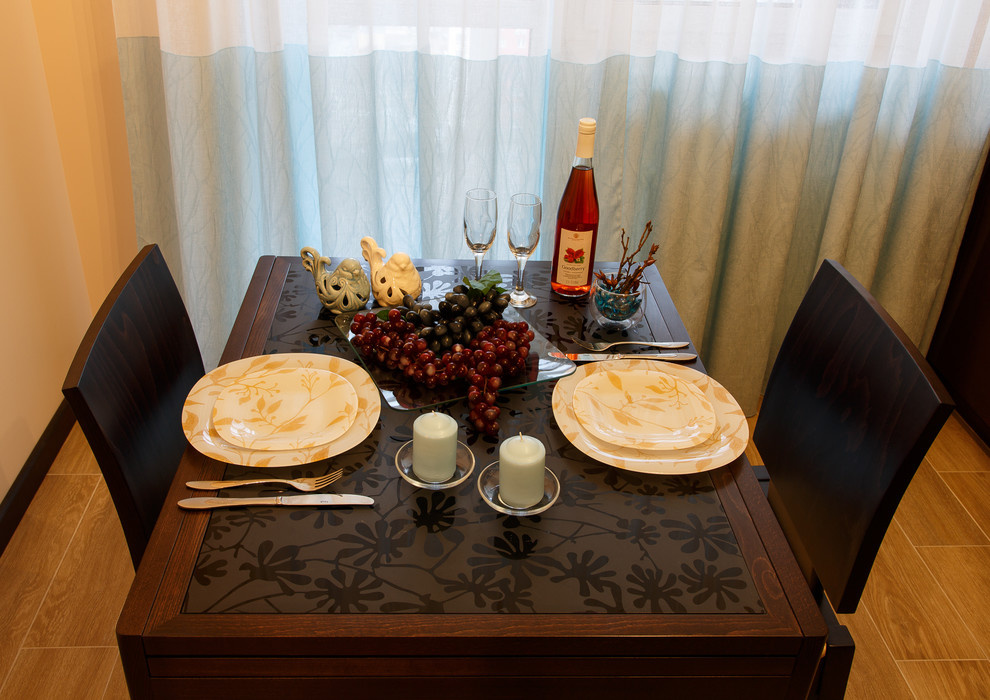 Двухкомнатная квартира 63 кв.м  под названием "Солнечный берег" Стиль - ЭКО