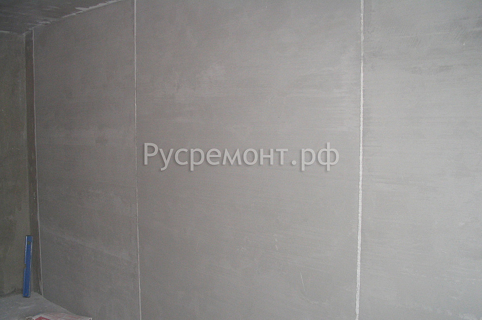 Оштукатуривание стен по маякам и изготовление (заливка) стяжки пола