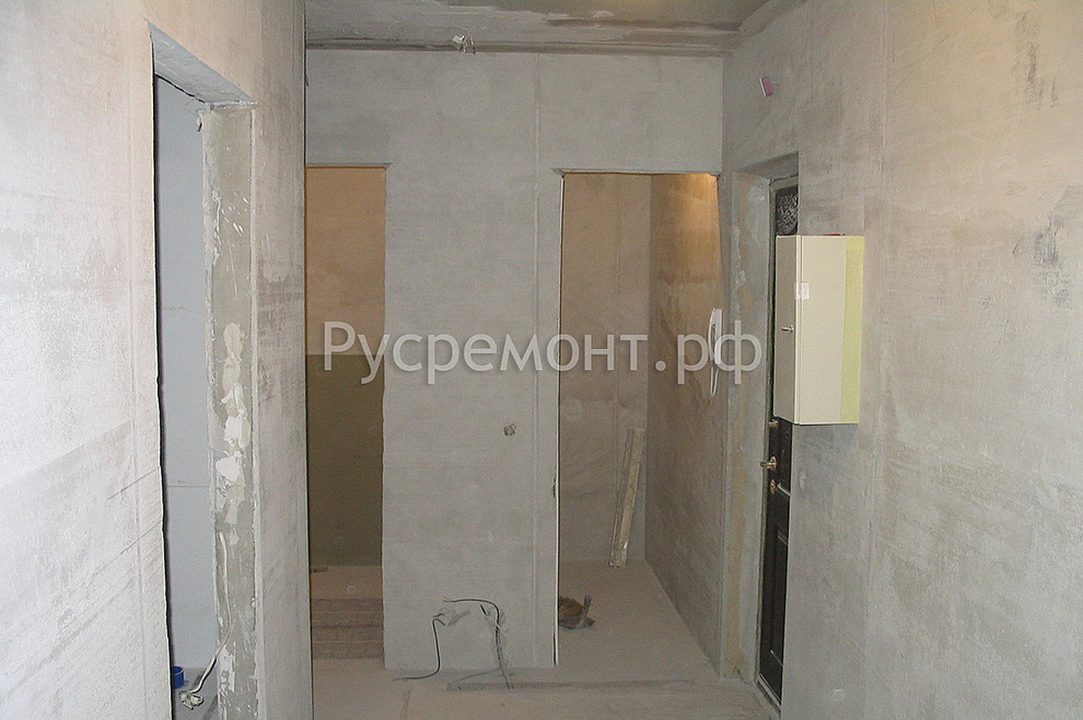 Оштукатуривание стен по маякам и изготовление (заливка) стяжки пола