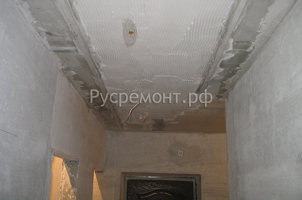 Оштукатуривание стен по маякам и изготовление (заливка) стяжки пола