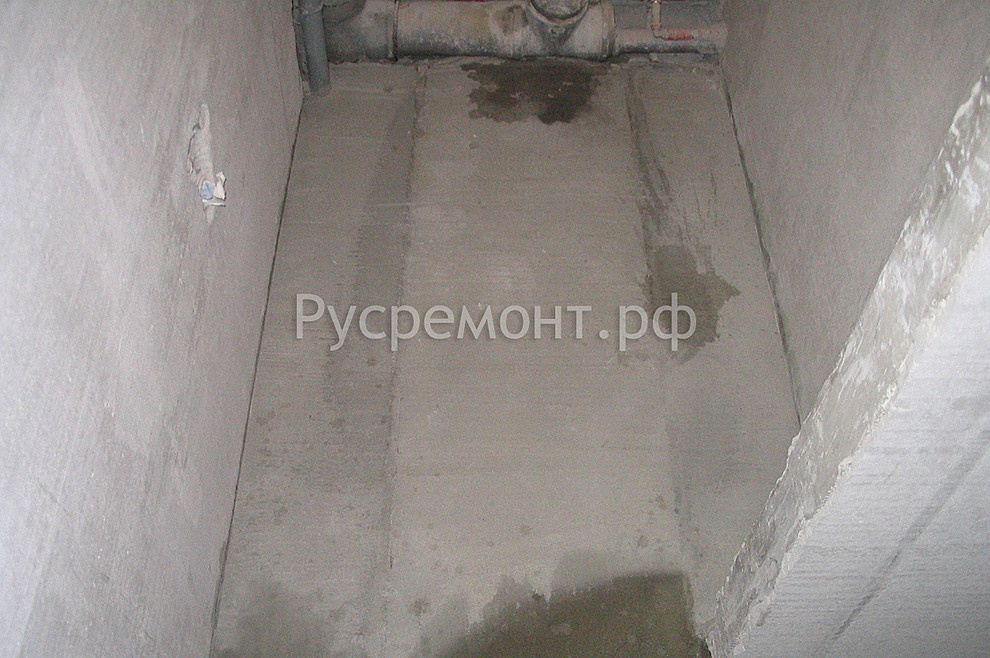 Оштукатуривание стен по маякам и изготовление (заливка) стяжки пола