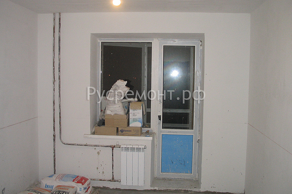 Обложка проекта: Оштукатуривание стен по маякам и изготовление (заливка) стяжки пола