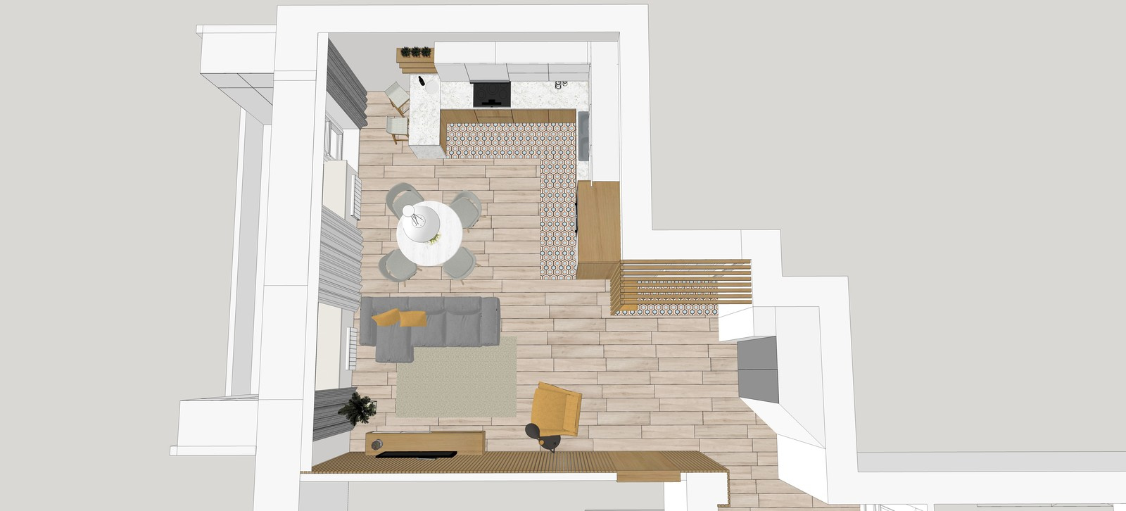 Проект трехкомнатной квартиры