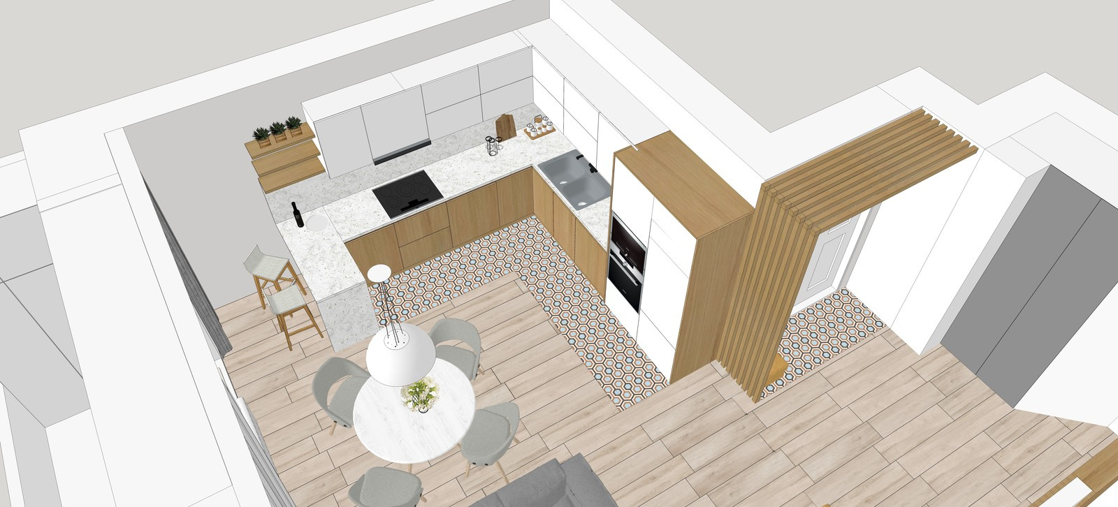 Проект трехкомнатной квартиры