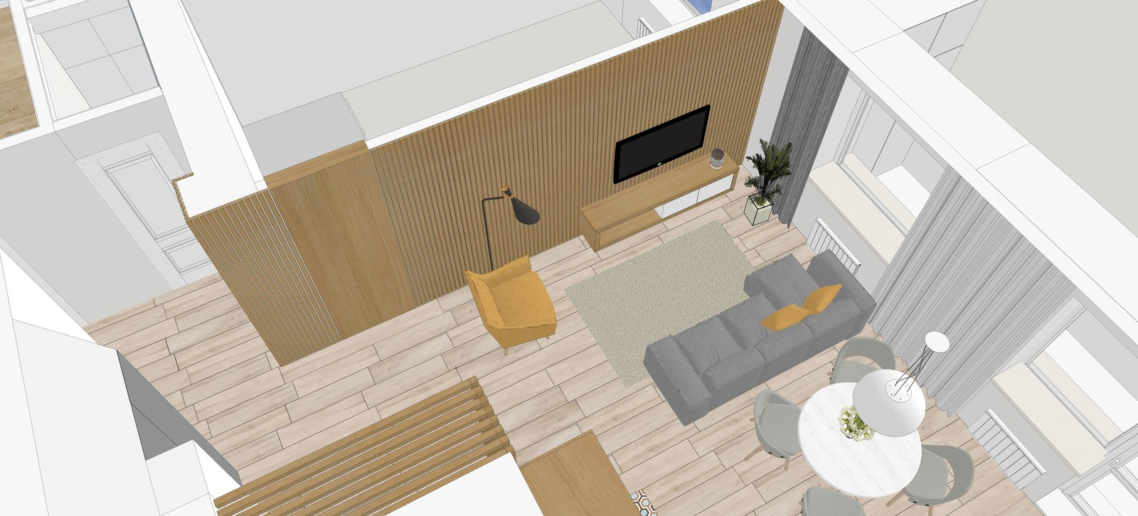 Проект трехкомнатной квартиры