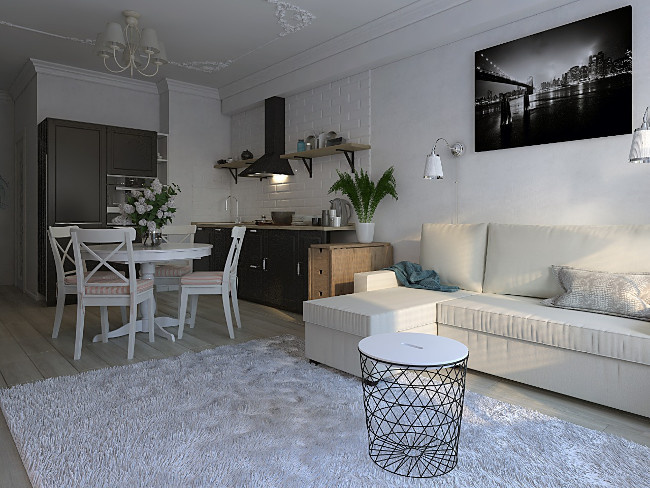 Дизайн проект студии в п. Краснообск