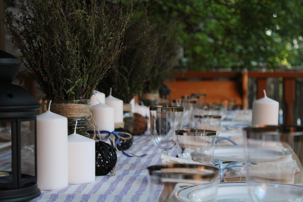 Декорирование загородного стола