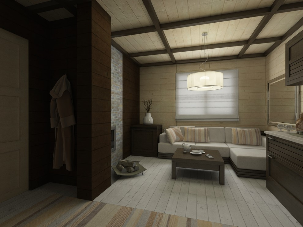 Интерьер гостевого дома с баней / Interior of the guest house with a bath