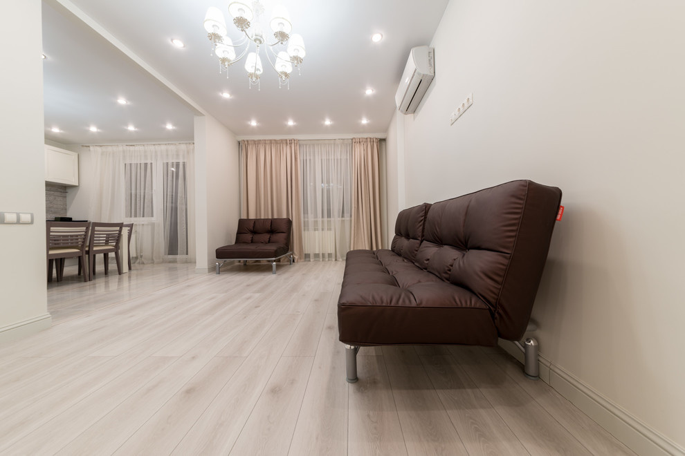 Гостиная в светлых тонах!