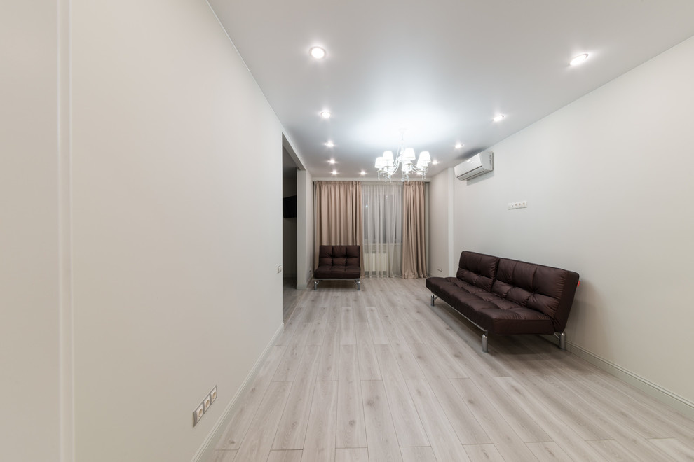 Гостиная в светлых тонах!