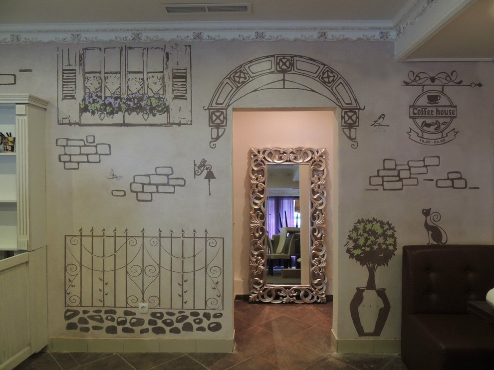 Настенные панно в технике сграффито