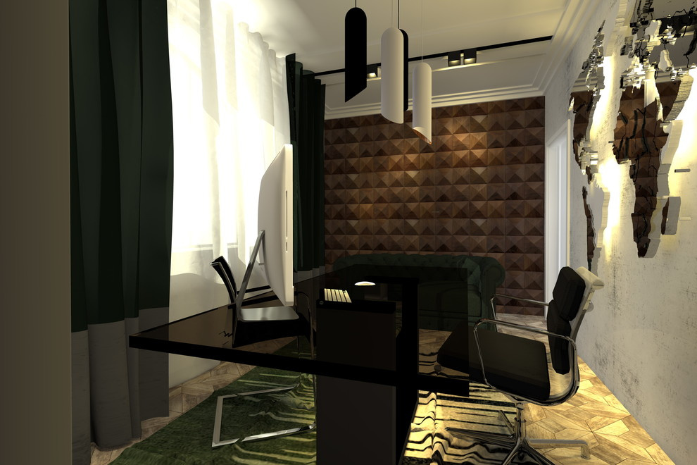 Рабочий кабинет в частном доме