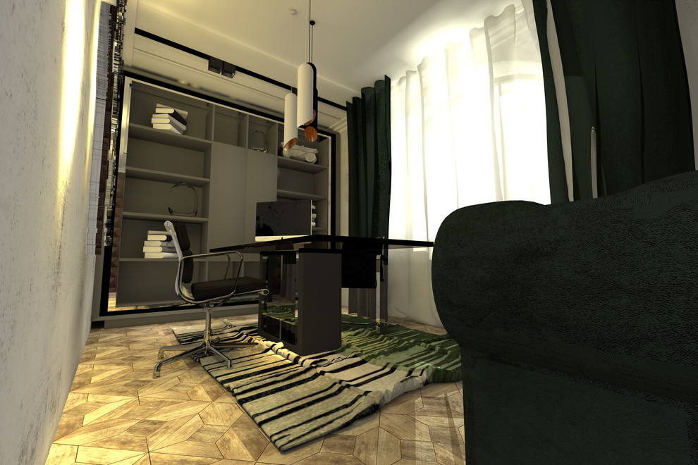 Рабочий кабинет в частном доме