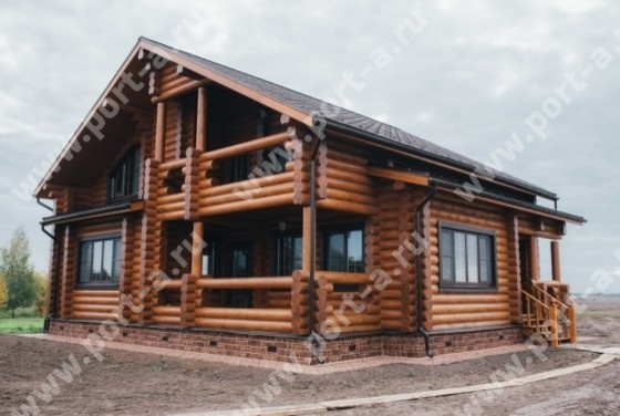 Загородный дом из бревна