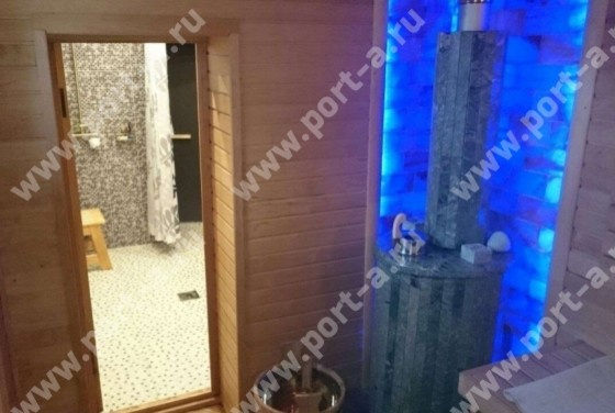 Обложка проекта: Баня из оцилиндрованного бревна