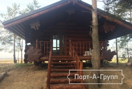 Сказочный домик в лесу (дикий сруб)