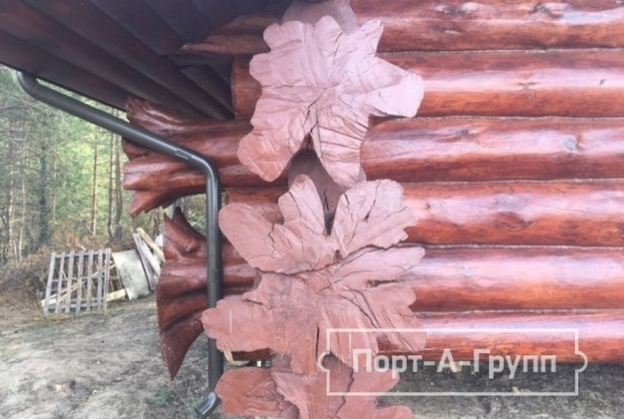 Сказочный домик в лесу (дикий сруб)