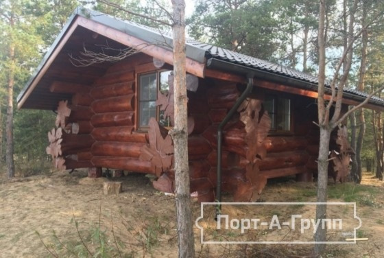 Сказочный домик в лесу (дикий сруб)
