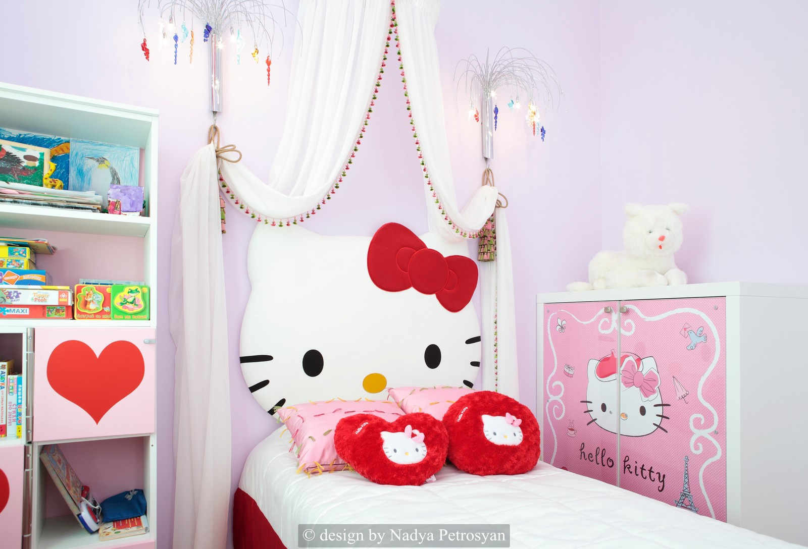 Замок принцессы. Детская зона с игровой комнатой, спальней, комнатой няни и сану