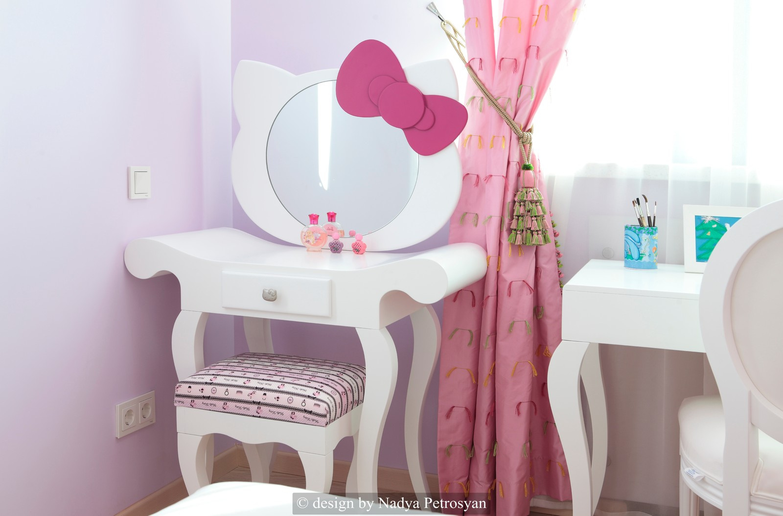 Замок принцессы. Детская зона с игровой комнатой, спальней, комнатой няни и сану