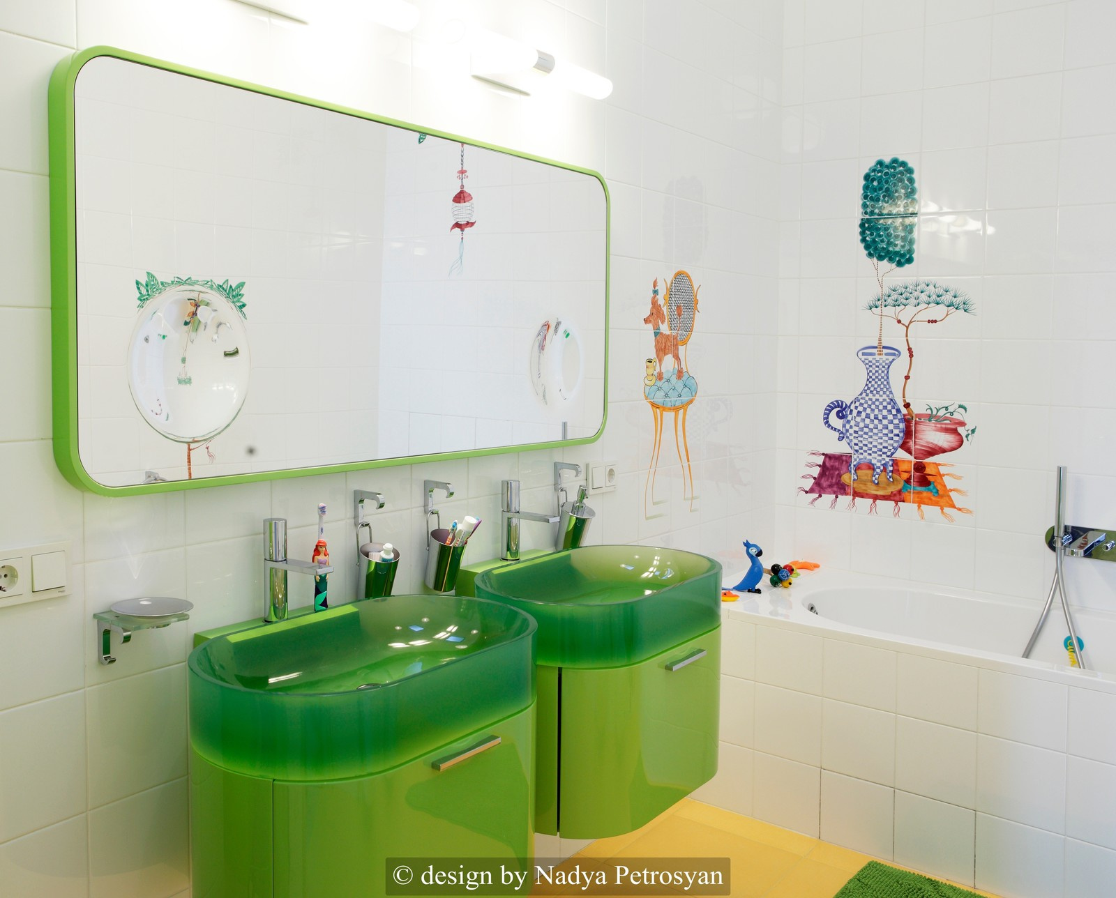 Замок принцессы. Детская зона с игровой комнатой, спальней, комнатой няни и сану