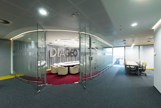 Дизайн офисов компании DIAGEO