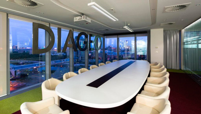 Дизайн офисов компании DIAGEO