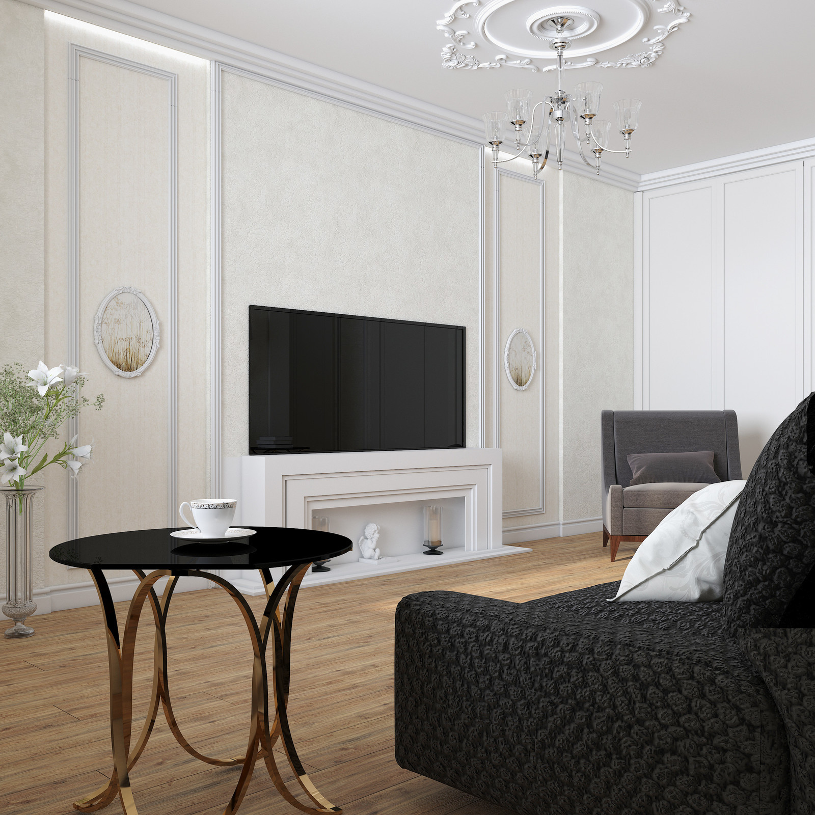 Квартира 62 кв.м.  в стиле минимализм