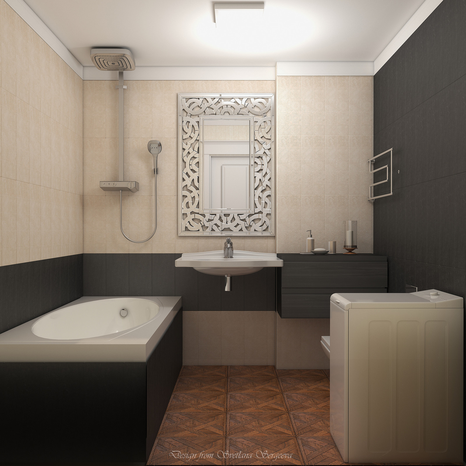 Квартира 62 кв.м.  в стиле минимализм