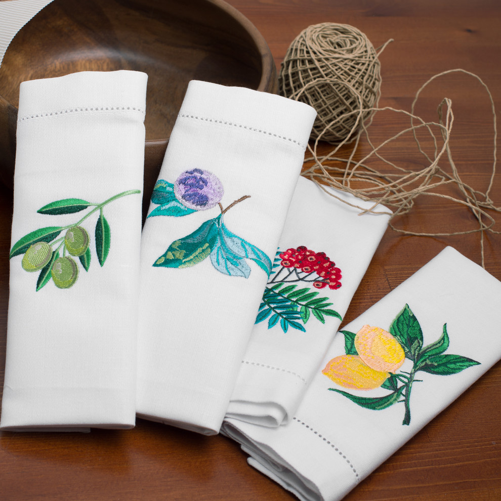 Вышивка на кухонных полотенцах