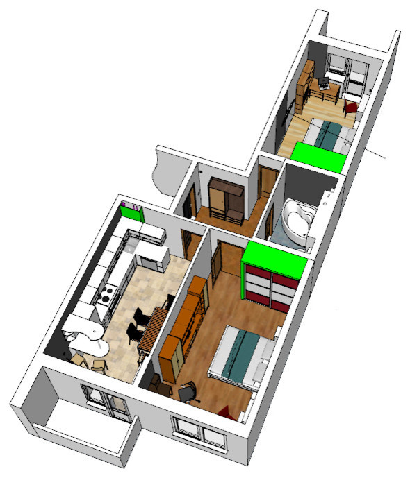 Примеры расстановок мебели