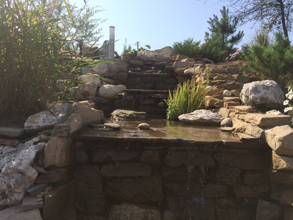 Водопад, до - после