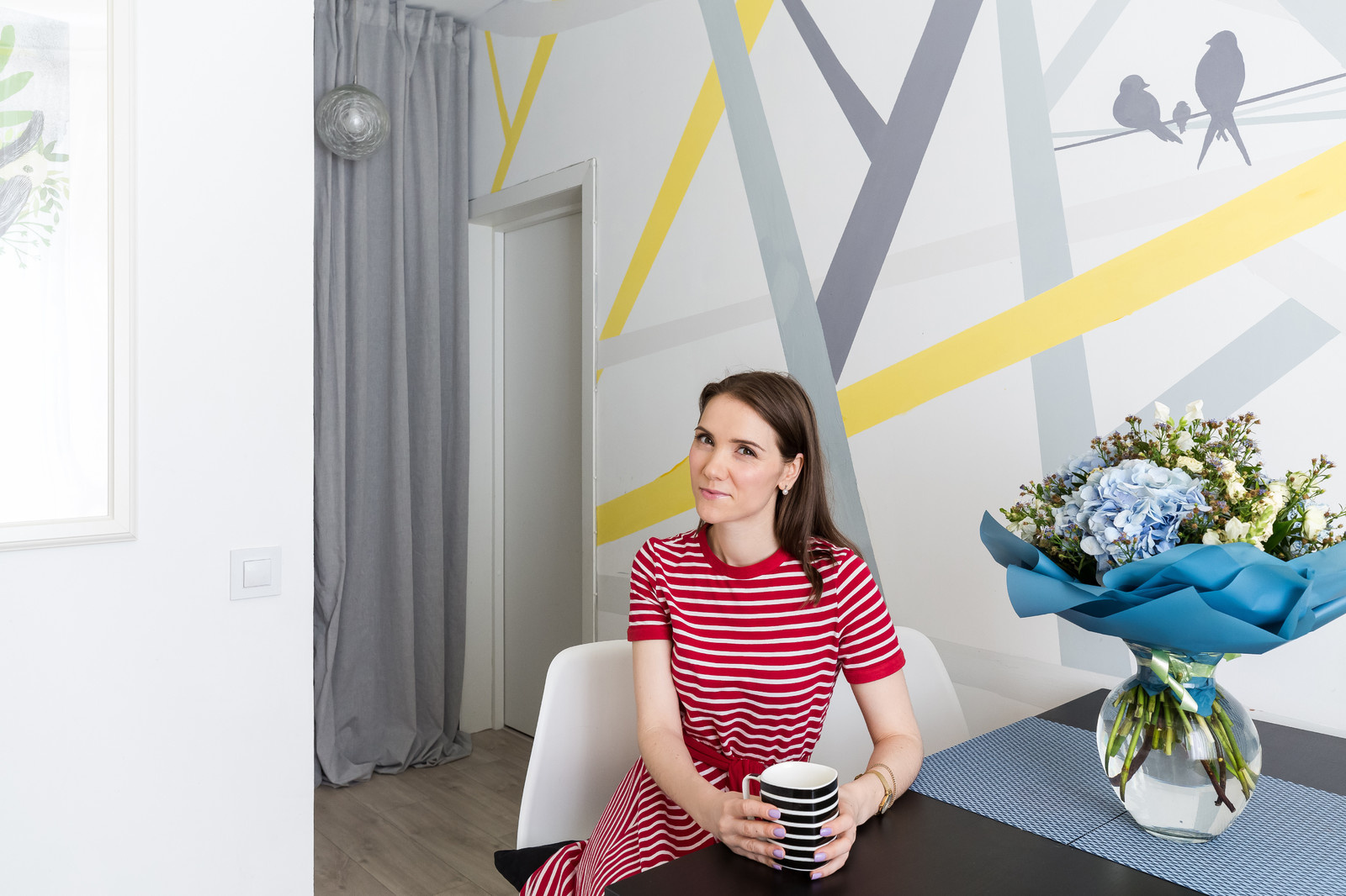 Однокомнатная квартира про проекту Александры Сафроновой