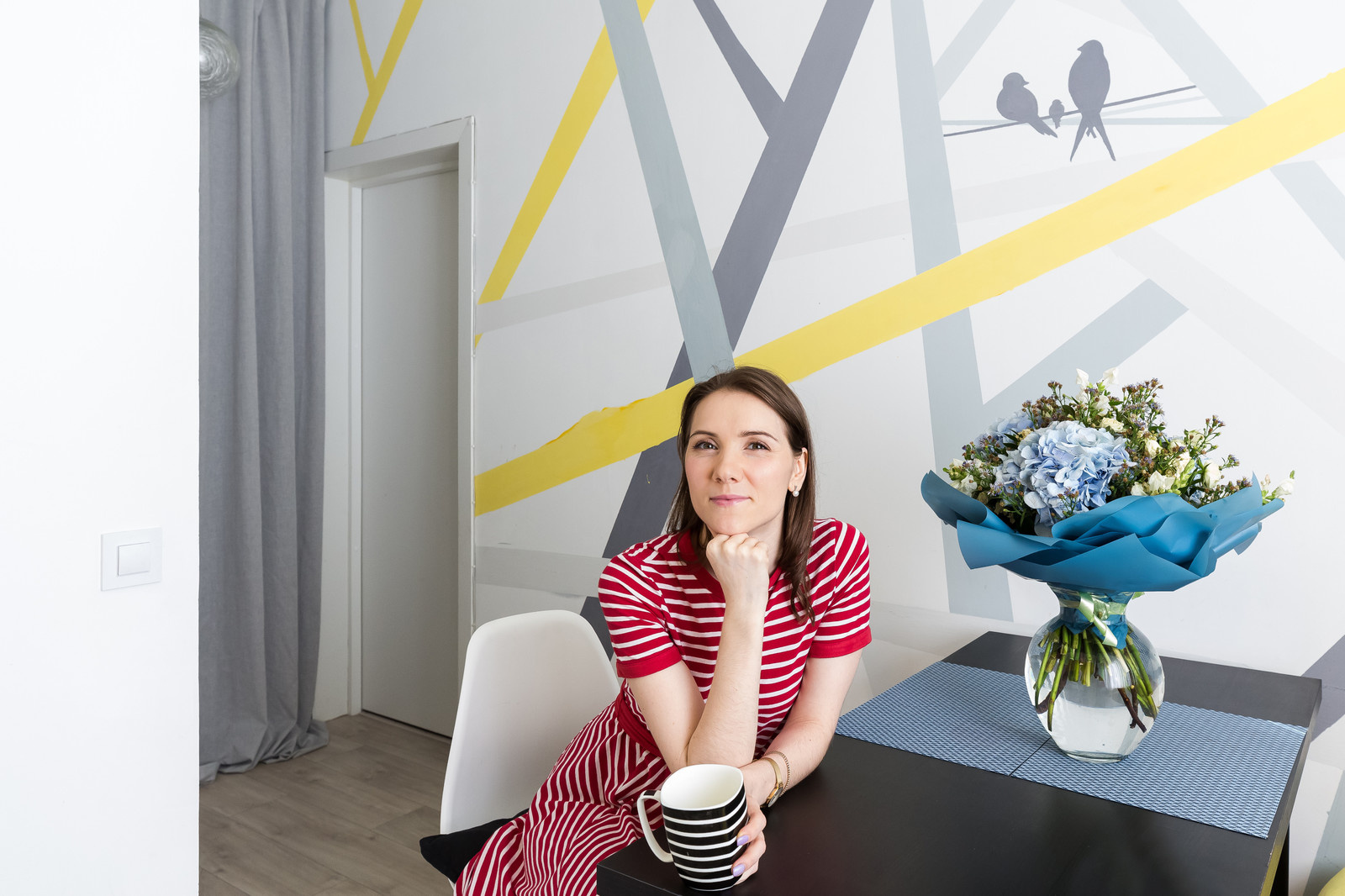 Однокомнатная квартира про проекту Александры Сафроновой