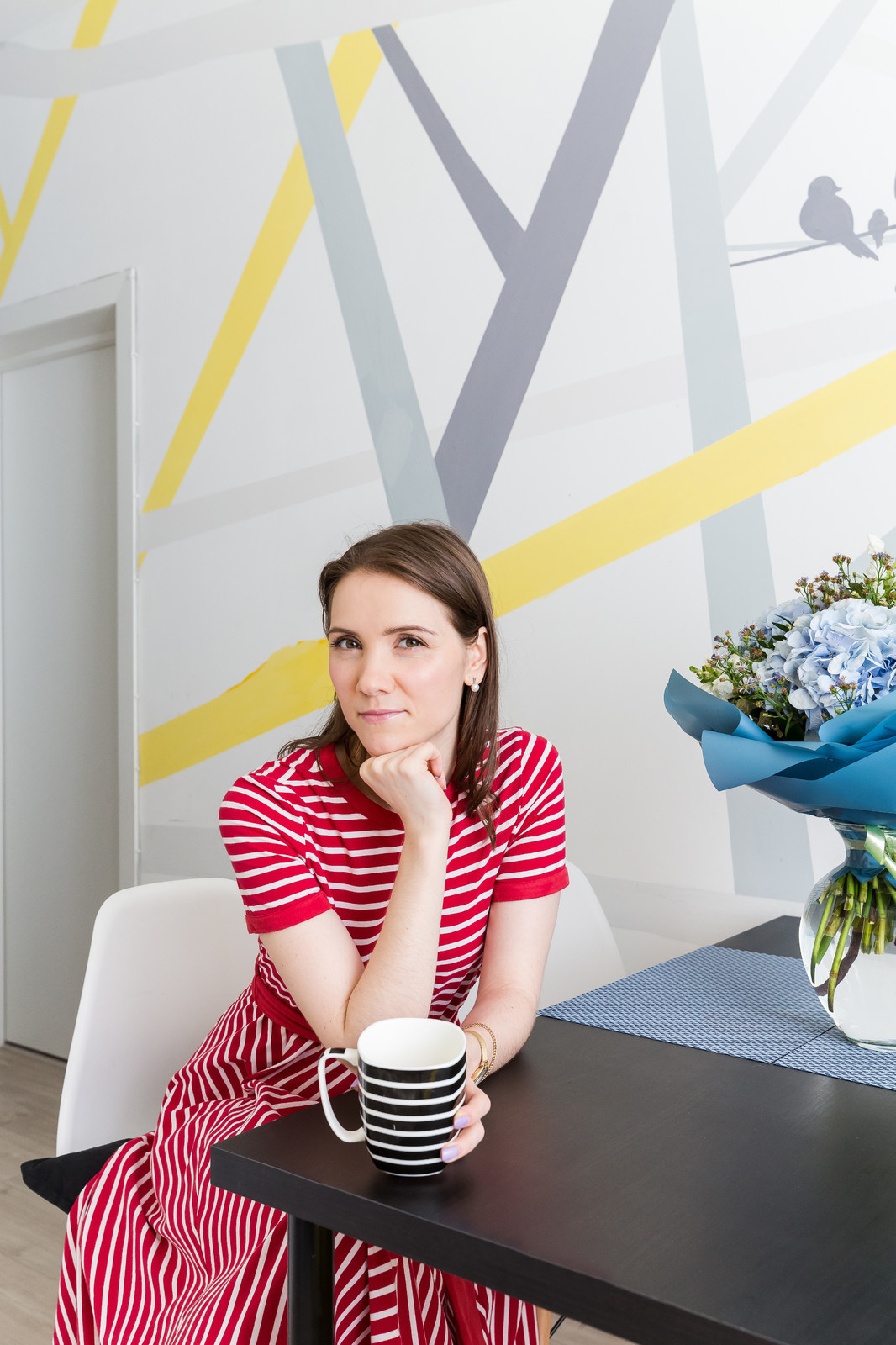 Однокомнатная квартира про проекту Александры Сафроновой