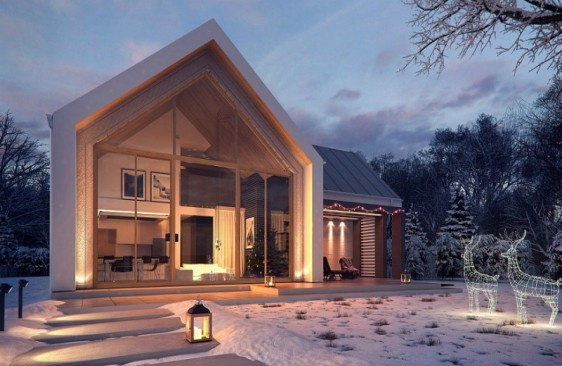 Дом в Скандинавском стиле 201 м2.