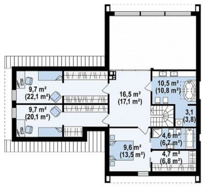 Дом в Скандинавском стиле 201 м2.