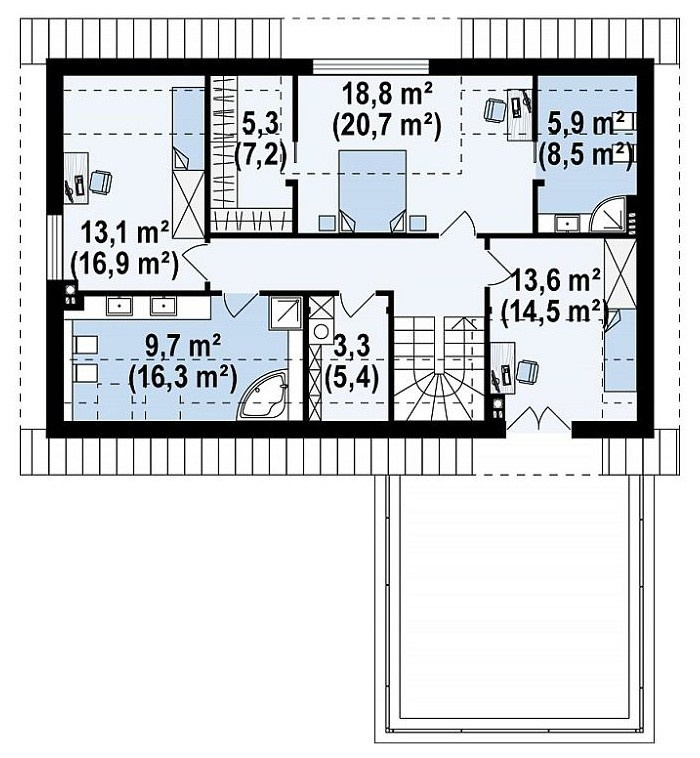 Дом 239 м2 Современный стиль