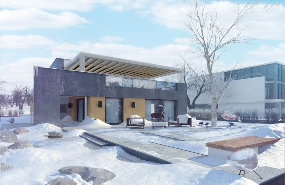 Дом 190м2 в Конструктивистском стиле