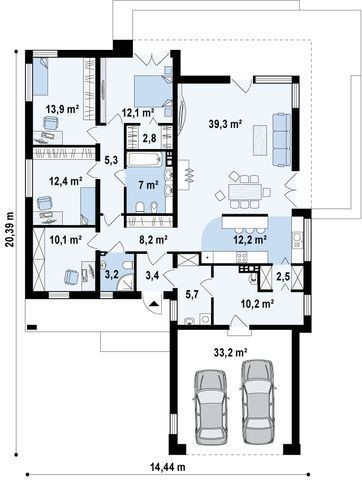 Дом 182 м2 в Конструктивистском стиле