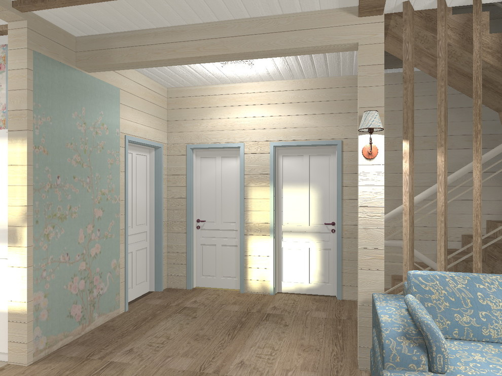 Деревянный дом в стиле "прованс"