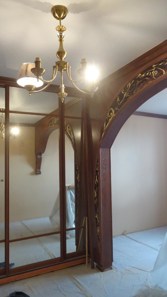 Домашний кабинет в стиле русский модерн